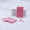Atomizador de perfume de plástico de bolsillo de color rosa recargable